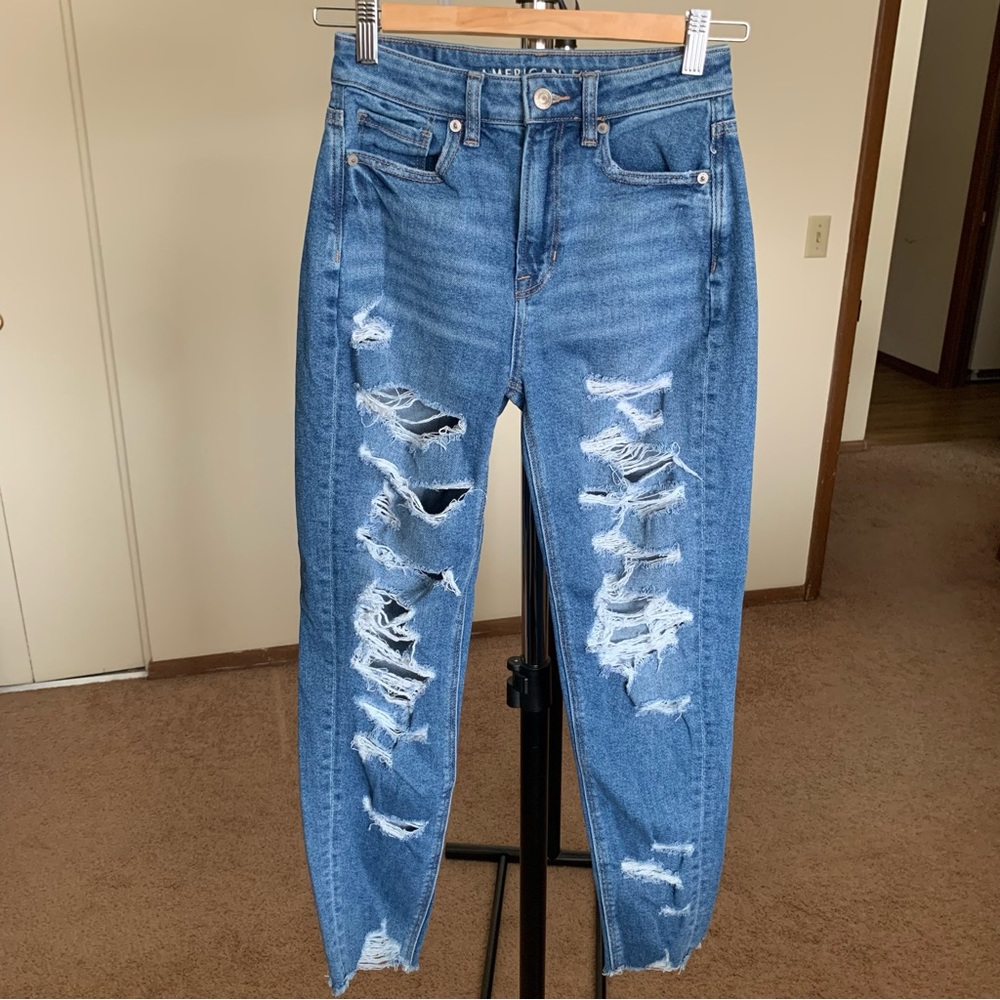 American Eagle Mom Jeans 00